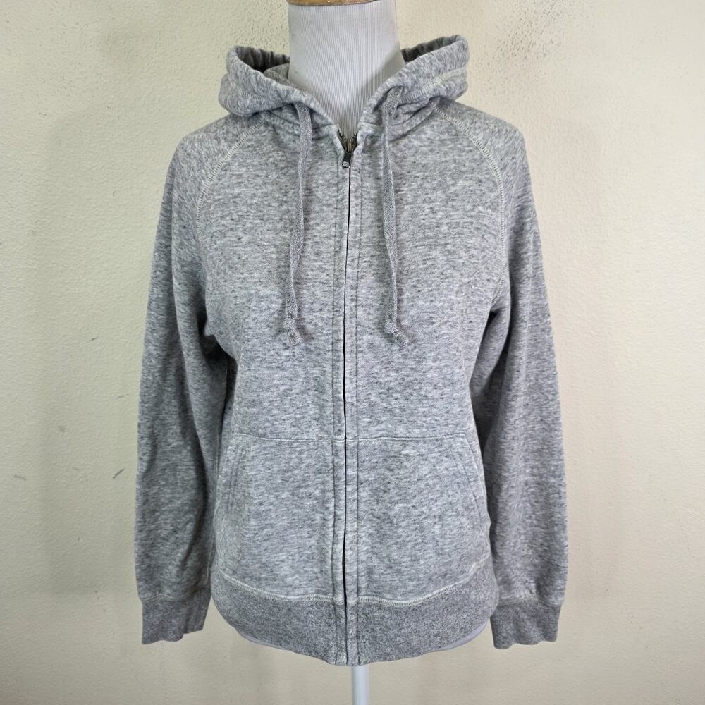 UNIQLO Women's Dry Sweat Full-Zip Hoodie Gray Size Small Sweatshirt